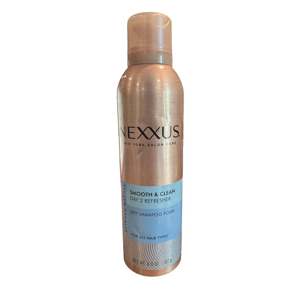 Nexxus Between Washes Dry Shampoo Foam for All hair Smooth & Clean 6.8 Oz  NEW